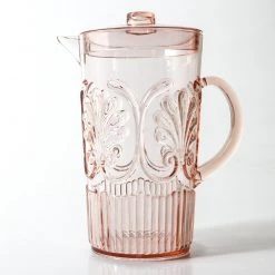 Cheap Rustic White & Wood Store 10 Rustic White & Wood Accessories Acrylic Jug - Pale Pink