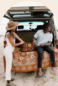 Rustic White & Wood Acacia Cooler Bag - Coco 12 Rustic White & Wood Acacia Cooler Bag - Coco