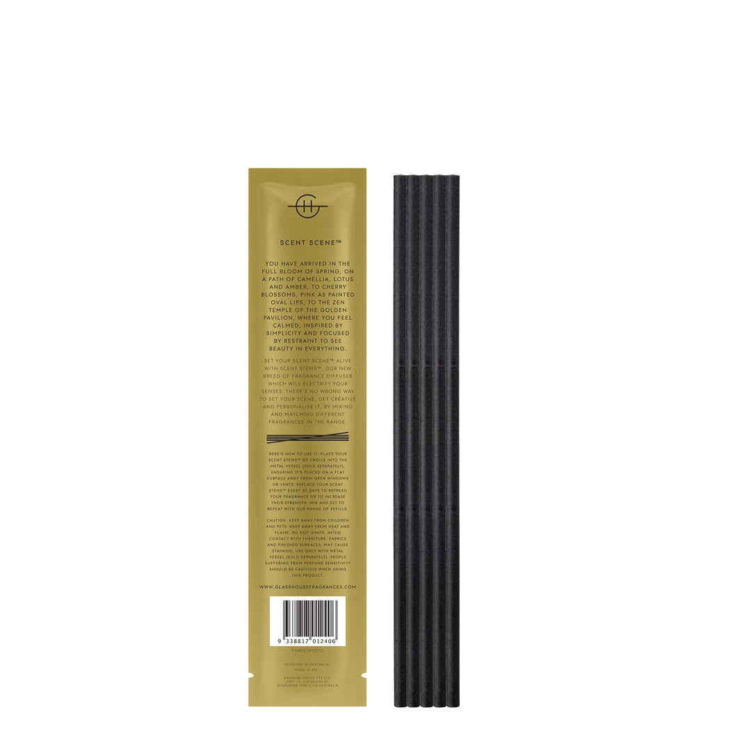 Rustic White & Wood KYOTO IN BLOOM - REPLACEMENT SCENT STEMS Glasshouse Fragrances 4 Rustic White & Wood KYOTO IN BLOOM - REPLACEMENT SCENT STEMS Glasshouse Fragrances
