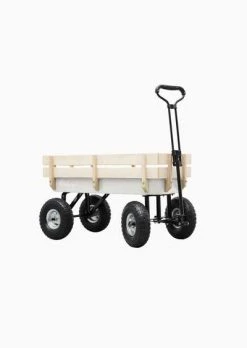 Rustic White & Wood The Beach People - Beach Cart - Stone Little Ones