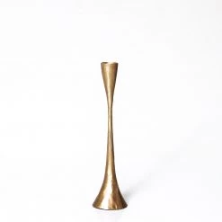 Rustic White & Wood Artisan Candlestand Holder - Set Of 3 - Brass Homewares 11 Rustic White & Wood Artisan Candlestand Holder - Set Of 3 - Brass Homewares