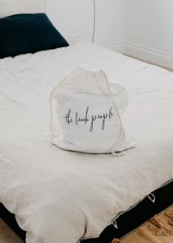 Rustic White & Wood The Beach People - Cotton Laundry Bag Lifestyle Bags