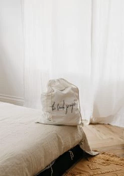 Rustic White & Wood The Beach People - Cotton Laundry Bag Lifestyle Bags