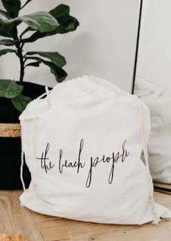 Rustic White & Wood The Beach People - Cotton Laundry Bag Lifestyle Bags