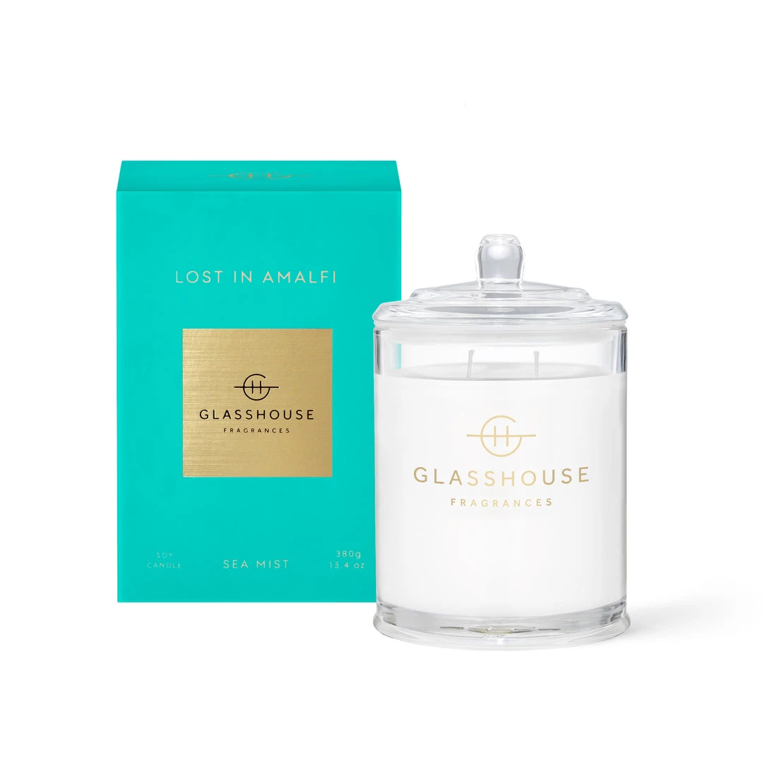 Rustic, White & Wood Glasshouse Fragrances GLASSHOUSE CANDLE - LOST IN AMALFI - 380g 3 Rustic, White & Wood Glasshouse Fragrances GLASSHOUSE CANDLE - LOST IN AMALFI - 380g