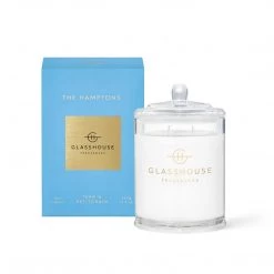 Rustic, White & Wood GLASSHOUSE CANDLE - THE HAMPTONS - 380g Glasshouse Fragrances