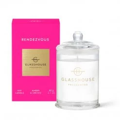 Rustic, White & Wood GLASSHOUSE CANDLE - RENDEZVOUS - 60g
