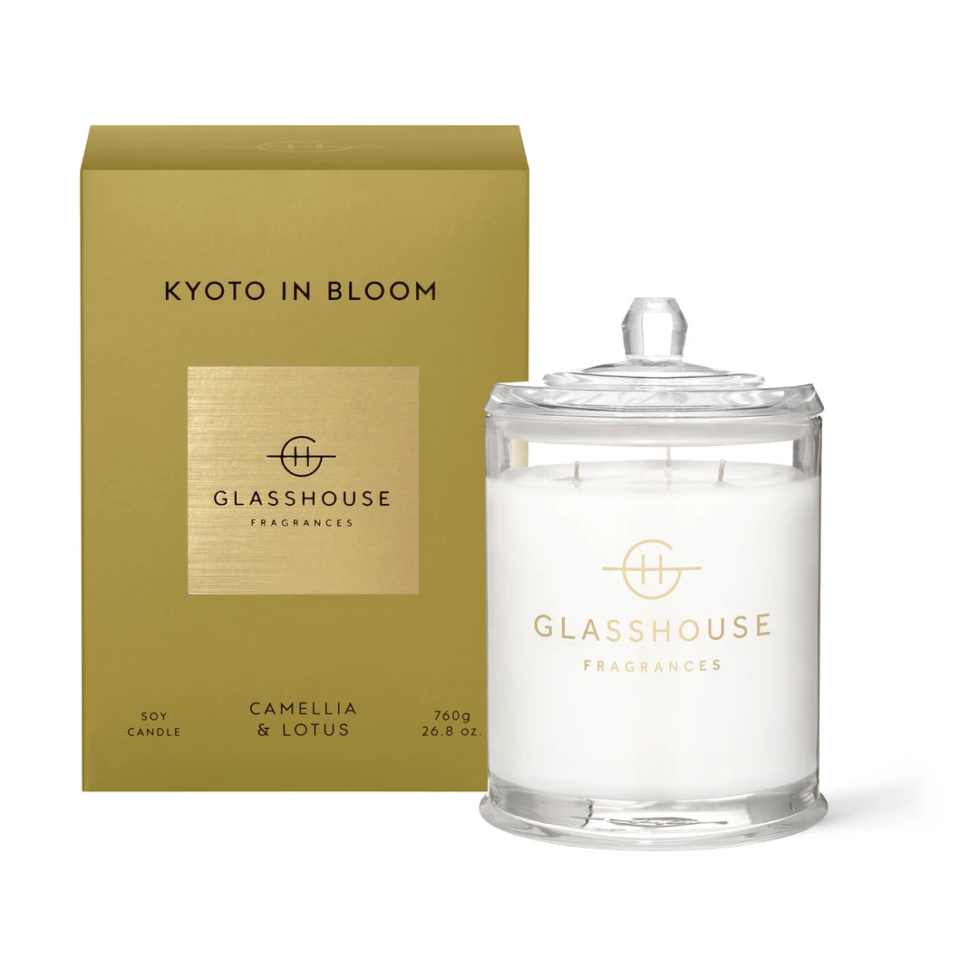 Rustic, White & Wood GLASSHOUSE CANDLE - KYOTO IN BLOOM - 760g Glasshouse Fragrances 3 Rustic, White & Wood GLASSHOUSE CANDLE - KYOTO IN BLOOM - 760g Glasshouse Fragrances