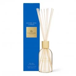Rustic, White & Wood GLASSHOUSE DIFFUSER- DIVING INTO CYPRUS - 250ml Glasshouse Fragrances