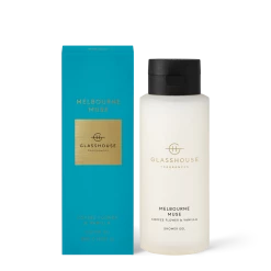 Rustic, White & Wood GLASSHOUSE MELBOURNE MUSE- SHOWER GEL 400ml Glasshouse Fragrances