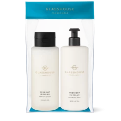 Rustic, White & Wood MIDNIGHT IN MILAN - Body Duo Gift Set Glasshouse Fragrances