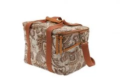 Rustic White & Wood Acacia Cooler Bag - Hazel Wandering Folk Picnic Rugs