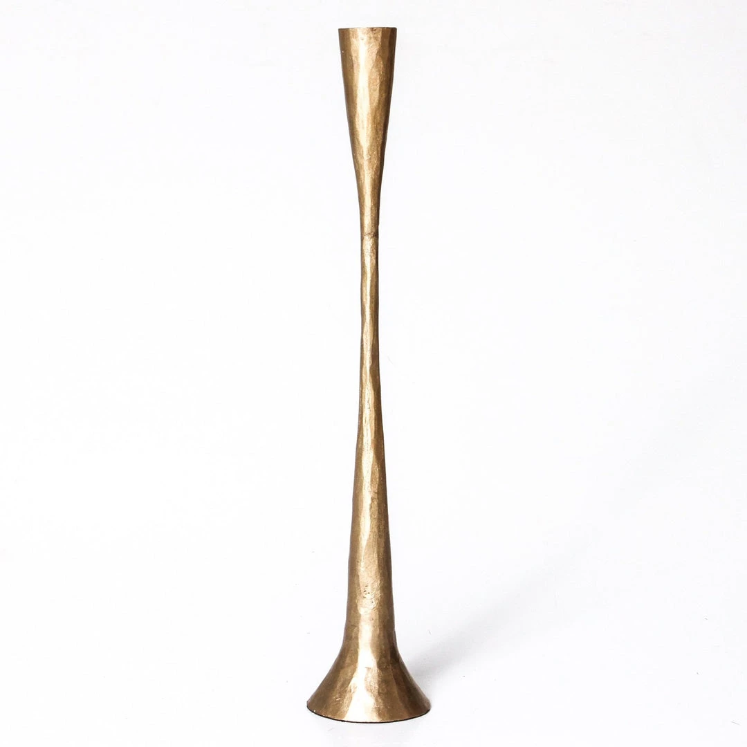 Rustic White & Wood Artisan Candlestand Holder - Set Of 3 - Brass Homewares 8 Rustic White & Wood Artisan Candlestand Holder - Set Of 3 - Brass Homewares