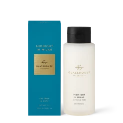 Rustic, White & Wood Glasshouse Fragrances GLASSHOUSE MIDNIGHT IN MILAN - SHOWER GEL 400ml