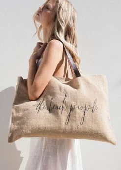 Rustic White & Wood The Beach People - Original Jute Bag 11 Rustic White & Wood The Beach People - Original Jute Bag