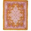 Rustic White & Wood Wandering Throw - Rosé
