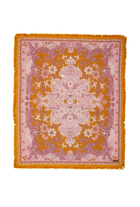 Rustic White & Wood Wandering Throw - Rosé 3 Rustic White & Wood Wandering Throw - Rosé