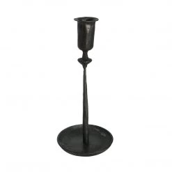 Rustic White & Wood Lineage Candlestick Holders - Set Of 3 - The Society Inc