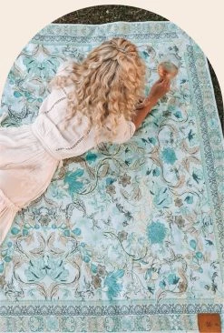 Rustic White & Wood Wandering Folk Picnic Rugs Crystal Forest Picnic Rug 12 Rustic White & Wood Wandering Folk Picnic Rugs Crystal Forest Picnic Rug