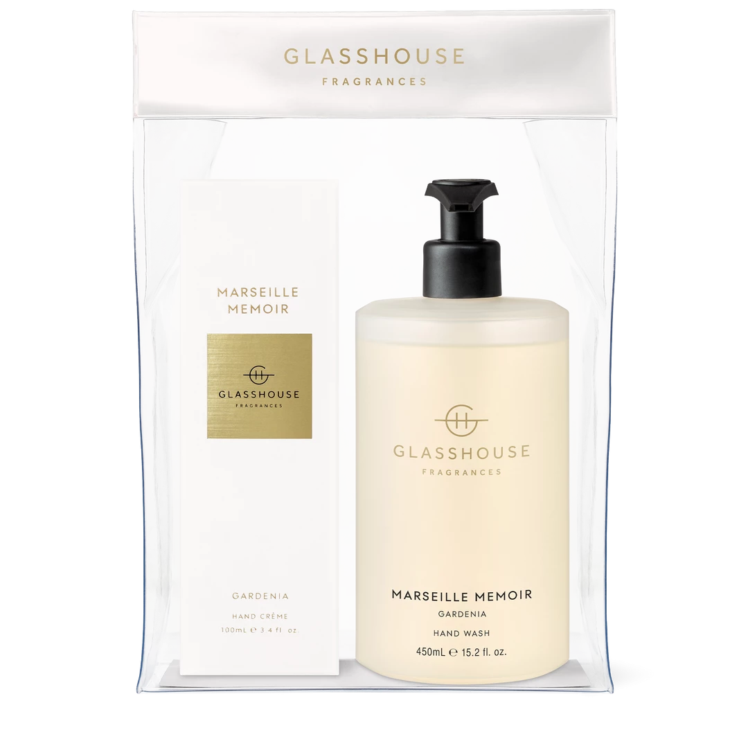 Rustic, White & Wood GLASSHOUSE MARSEILLE MEMOIR - HAND DUO GIFT SET Glasshouse Fragrances 3 Rustic, White & Wood GLASSHOUSE MARSEILLE MEMOIR - HAND DUO GIFT SET Glasshouse Fragrances