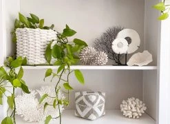 Rustic White & Wood Beaded Boxes - White & Natural Homewares 11 Rustic White & Wood Beaded Boxes - White & Natural Homewares