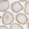 Rustic White & Wood White Quartz Coasters Homewares