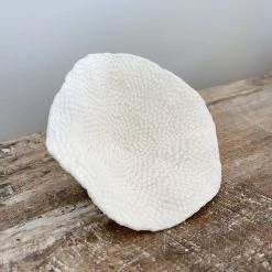 Rustic White & Wood Mini Cup Coral