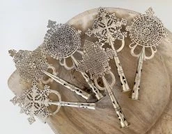 Rustic White & Wood Vintage Treasures Ethiopian Coptic Cross