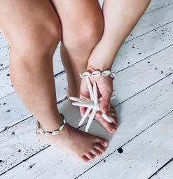 Rustic White & Wood Little Ones, By The Sea Anklet