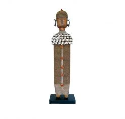 Rustic White & Wood Tribal Treasures Namji Doll - Gold Or White - Large