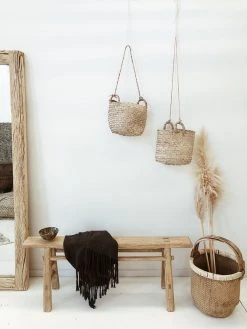 Cheap Rustic White & Wood Store 28 Rustic White & Wood Skinny Elm Bench