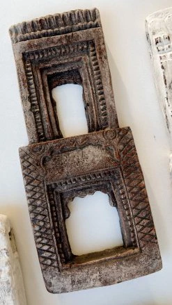 Rustic White & Wood Vintage Treasures Indian Temple Frame - Antique Clay