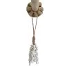 Rustic White & Wood Accessories Tala Shell Tassel In Natural/White