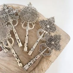 Rustic White & Wood Vintage Treasures Ethiopian Coptic Cross