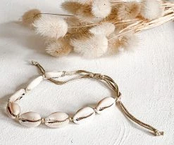 Rustic White & Wood Little Ones, By The Sea Anklet