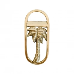 Rustic, White & Wood Brass Bottle Top Opener | Palm Tree • Pineapple Accessories