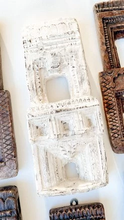 Rustic White & Wood Vintage Treasures Indian Temple Frame - Antique Clay