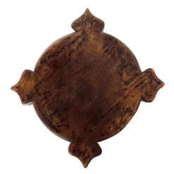 Rustic White & Wood Wooden Chapati Plate On Legs