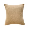 Rustic White & Wood Iana Weave Cushion In Natural Nut - Square