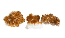 Rustic White & Wood Citrine Clusters