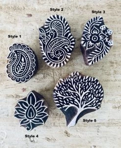 Rustic White & Wood Block Print