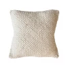 Rustic White & Wood Iana Thick Weave Cushion In Natural - Square 1 Rustic White & Wood Iana Thick Weave Cushion In Natural - Square