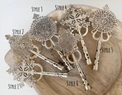 Rustic White & Wood Vintage Treasures Ethiopian Coptic Cross