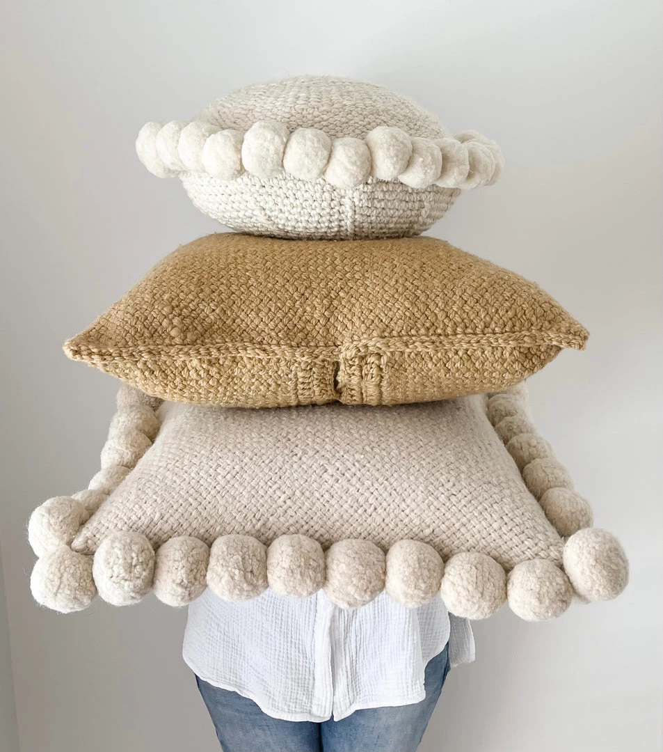 Rustic White & Wood Iana Weave Cushion In Natural Nut - Square 5 Rustic White & Wood Iana Weave Cushion In Natural Nut - Square