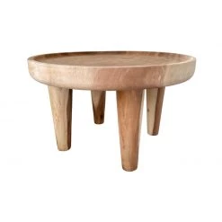 Rustic White & Wood Mentah Coffee Table Furniture