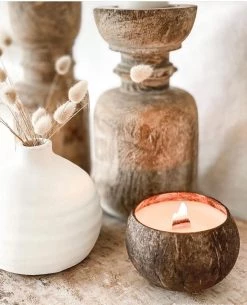 Rustic White & Wood Coconut Soy Candles - Various Scents 17 Rustic White & Wood Coconut Soy Candles - Various Scents