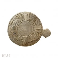 Rustic White & Wood Bleached Wooden Chapati Plate, Old Indian Vintage Treasures