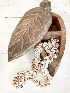 Rustic White & Wood Indian Tikka Boxes Vintage Treasures