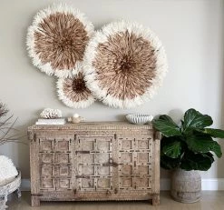 Rustic White & Wood Bamileke Feather Juju Hat - Natural Brown With White Tips 13 Rustic White & Wood Bamileke Feather Juju Hat - Natural Brown With White Tips