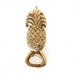 Rustic, White & Wood Brass Bottle Top Opener • Palm Tree • Pineapple